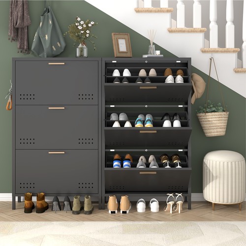 Shoe cabinet with flip - shoe,