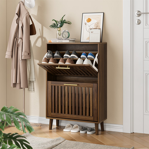 Narrow shoe cabinet midcentury - narrow,