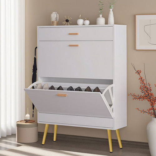 White shoe cabinet - shoe, with