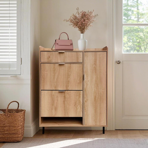 Fluted narrow shoe - shoe, cabinet