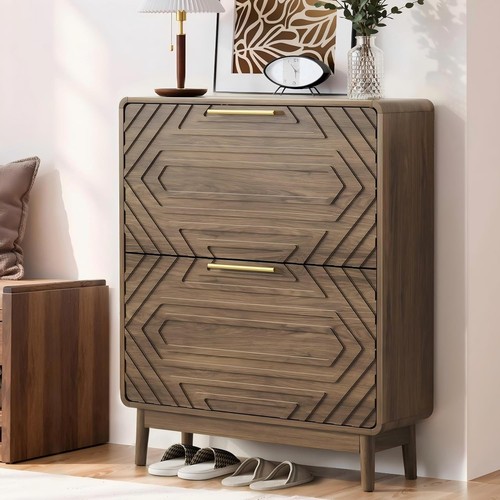 Shoe storage cabinet with hand - shoe,