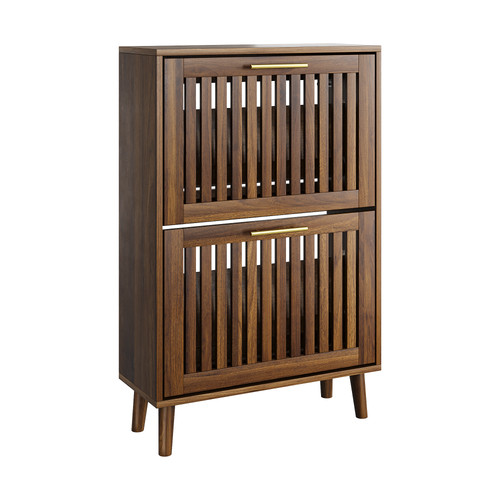 Walnut shoe cabinet flip - walnut,