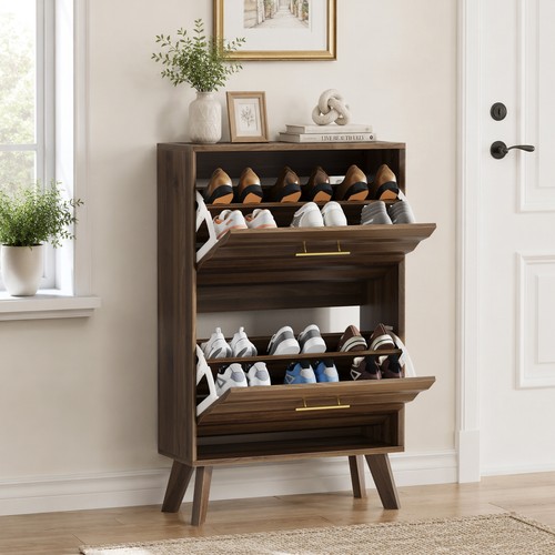 Narrow shoe cabinet midcentury - narrow,