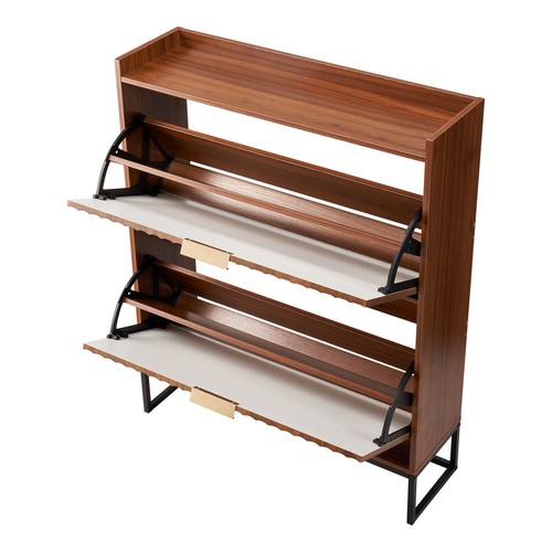 Walnut shoe cabinet - walnut, 2