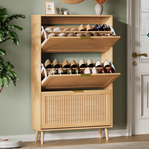 Narrow slim shoe cabinet - shoe, with