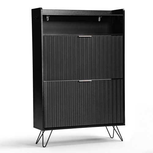 Shoe cabinet with slatted - shoe,