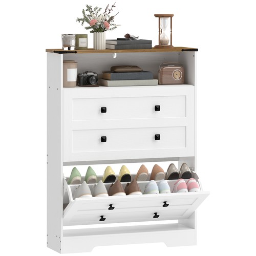 Shoe cabinet with flip - with, 2