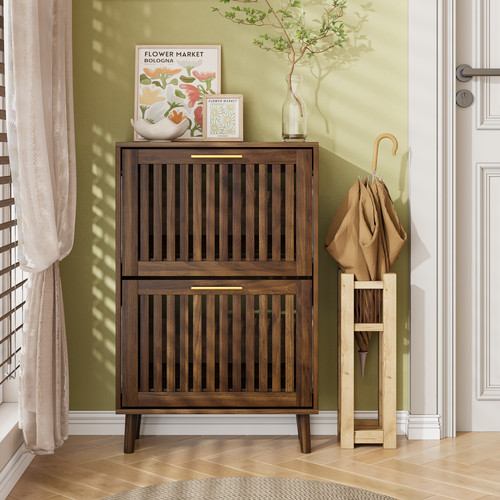 Narrow shoe cabinet midcentury - narrow,