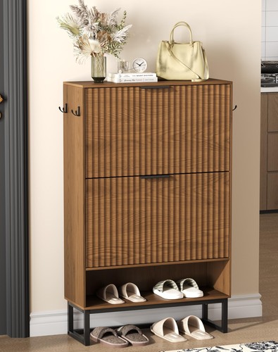 Narrow fluted shoe storage - narrow,